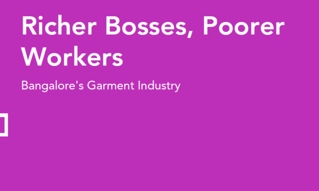 Richer bosses, poorer workers: Bangalore’s garment industry