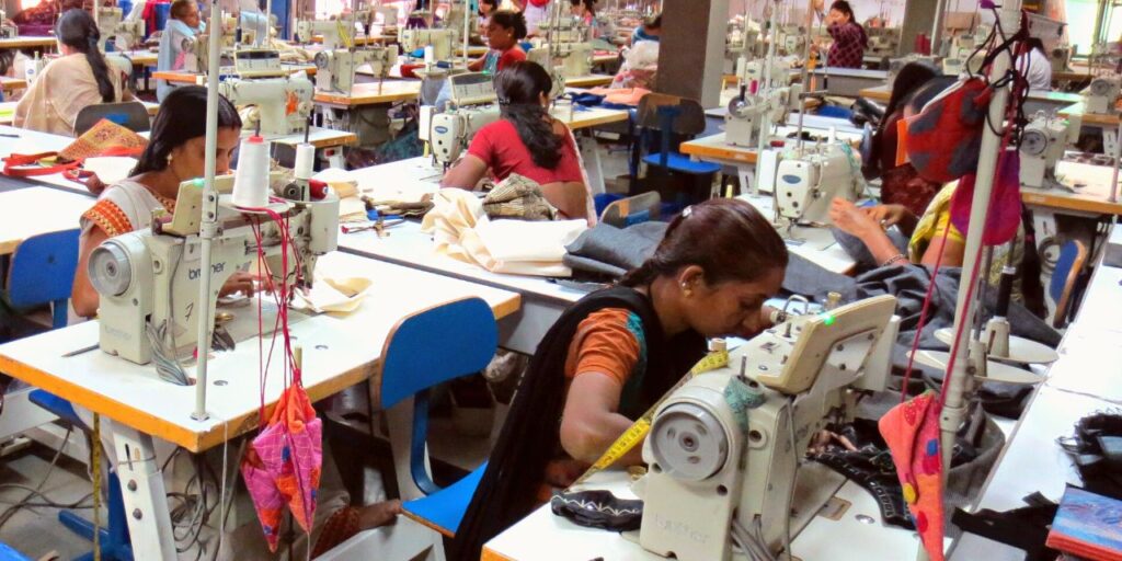 A typical day at a readymade garment factory