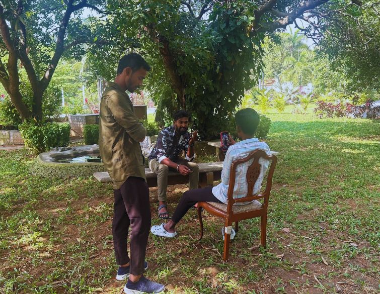 Electronic workers attending a content creation workshop in Tamil Nadu organised by Cividep India